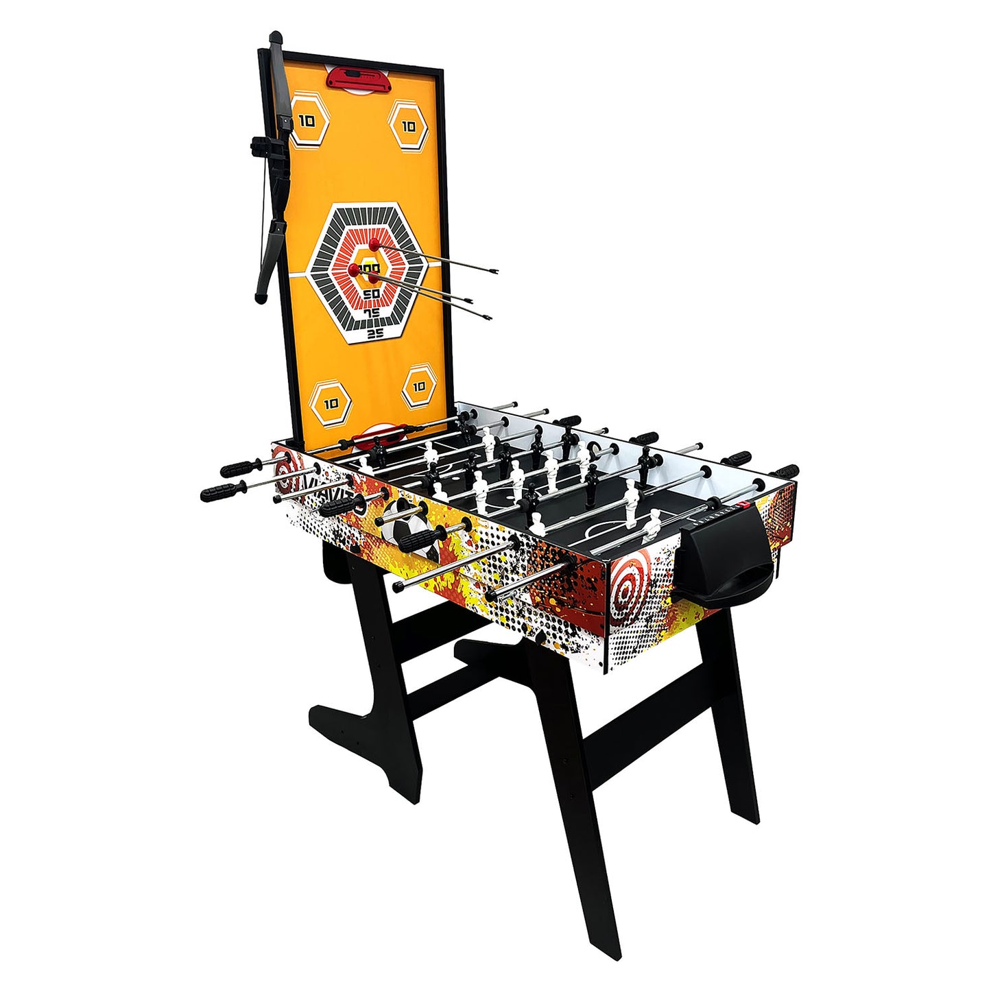 |Viavito8in1MultiGameTableOrangeHockeyArrows|
