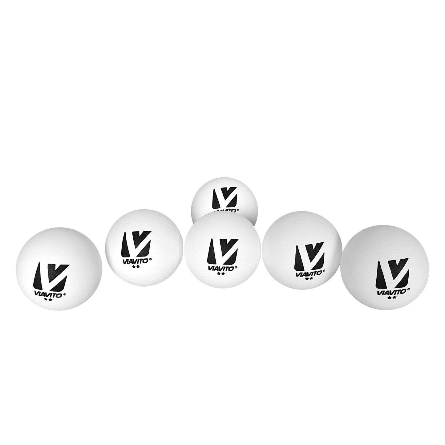 |Viavito Club Adept 2 Star Table Tennis Balls - Pack of 6 - New - Balls Vs|