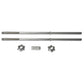 |Viavito 50kg Black Cast Iron Barbell and Dumbbell Set - Bars and Collars|