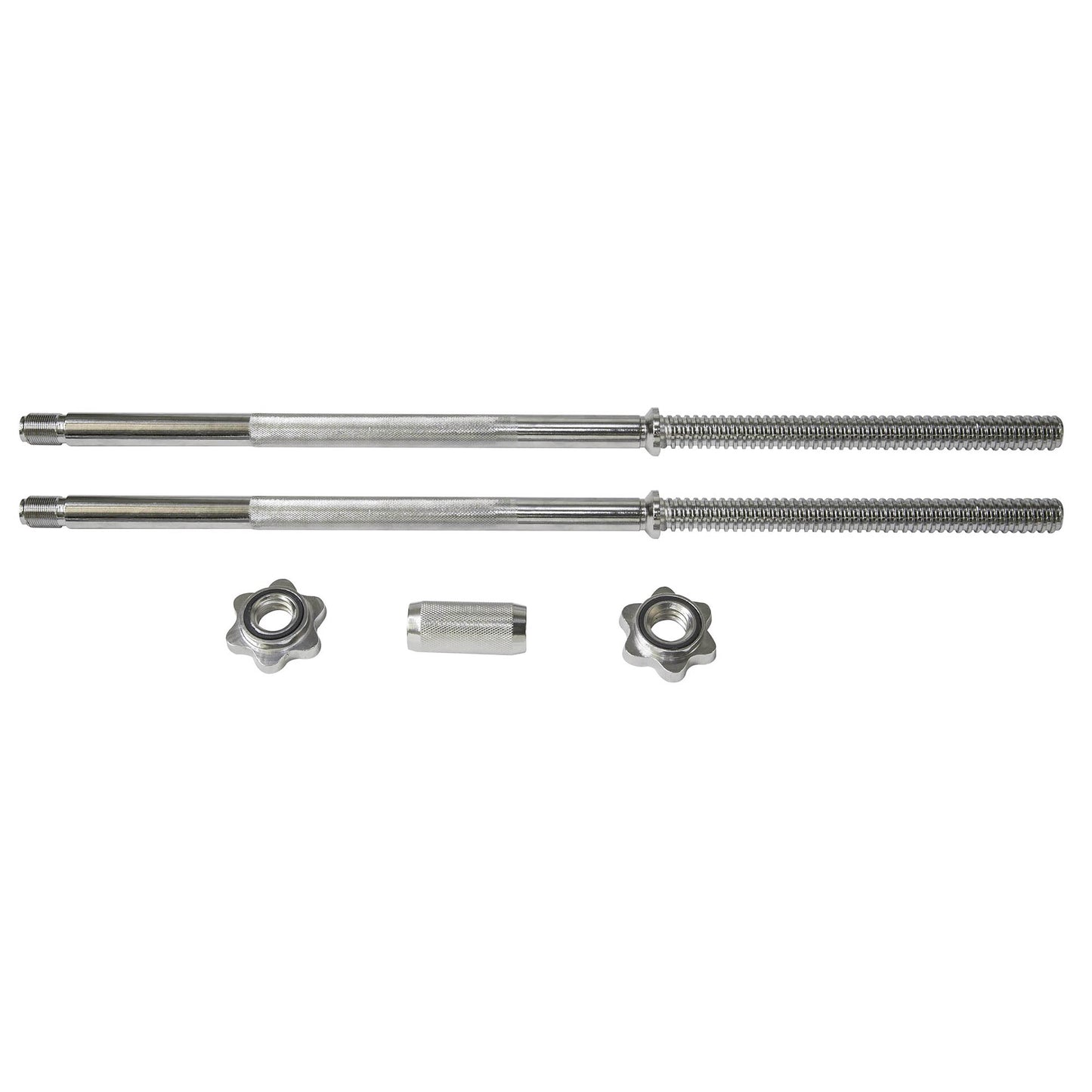 |Viavito 50kg Black Cast Iron Barbell and Dumbbell Set - Bars and Collars|