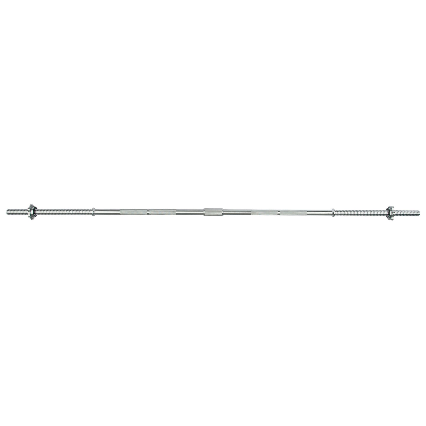 |Viavito 5ft Standard Chrome Barbell Bar with Spinlock Collars|
