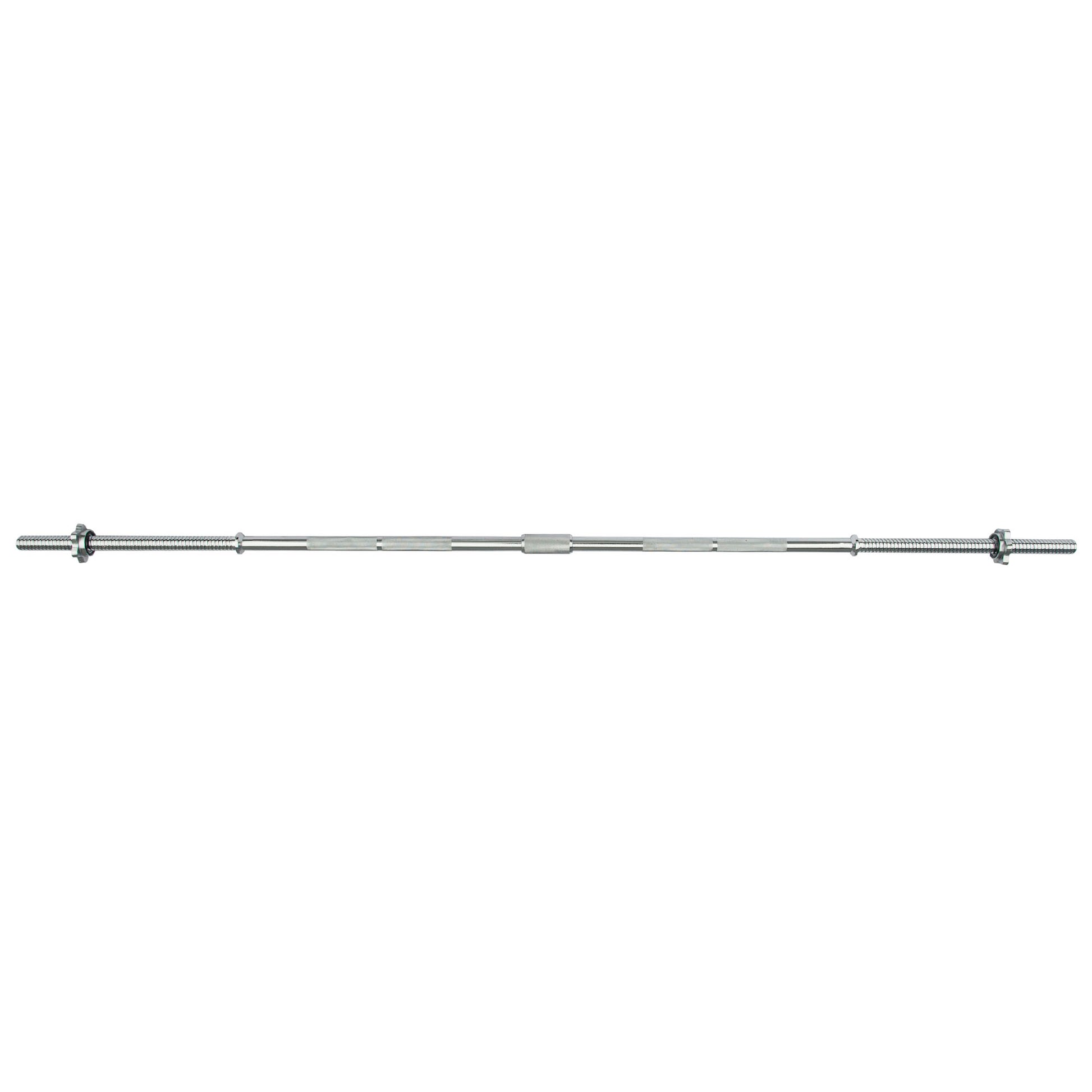 |Viavito 5ft Standard Chrome Barbell Bar with Spinlock Collars|