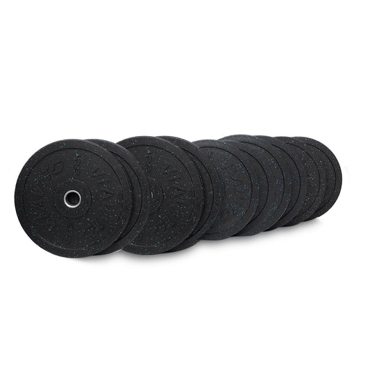 |ViavitoRubberCrumbBumperOlympic110kgWeightPlatesSet|