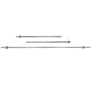 |Viavito 5ft Standard Chrome Barbell Bar with Spinlock Collars |