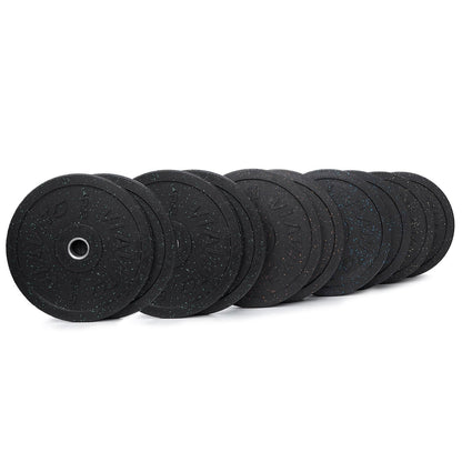 |Viavito Rubber Crumb Bumper Olympic 110kg Weight Plates Set - Main|