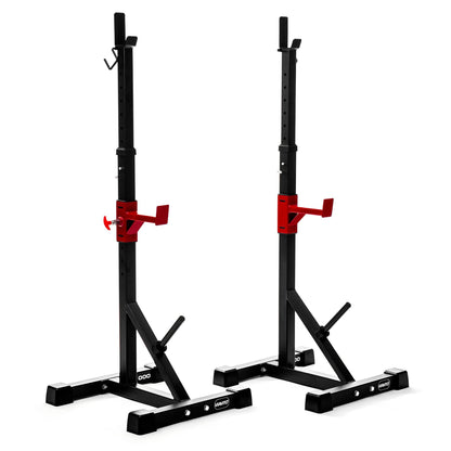 |Viavito ST1000 Adjustable Squat Stands with Barbell Spotter Catchers|