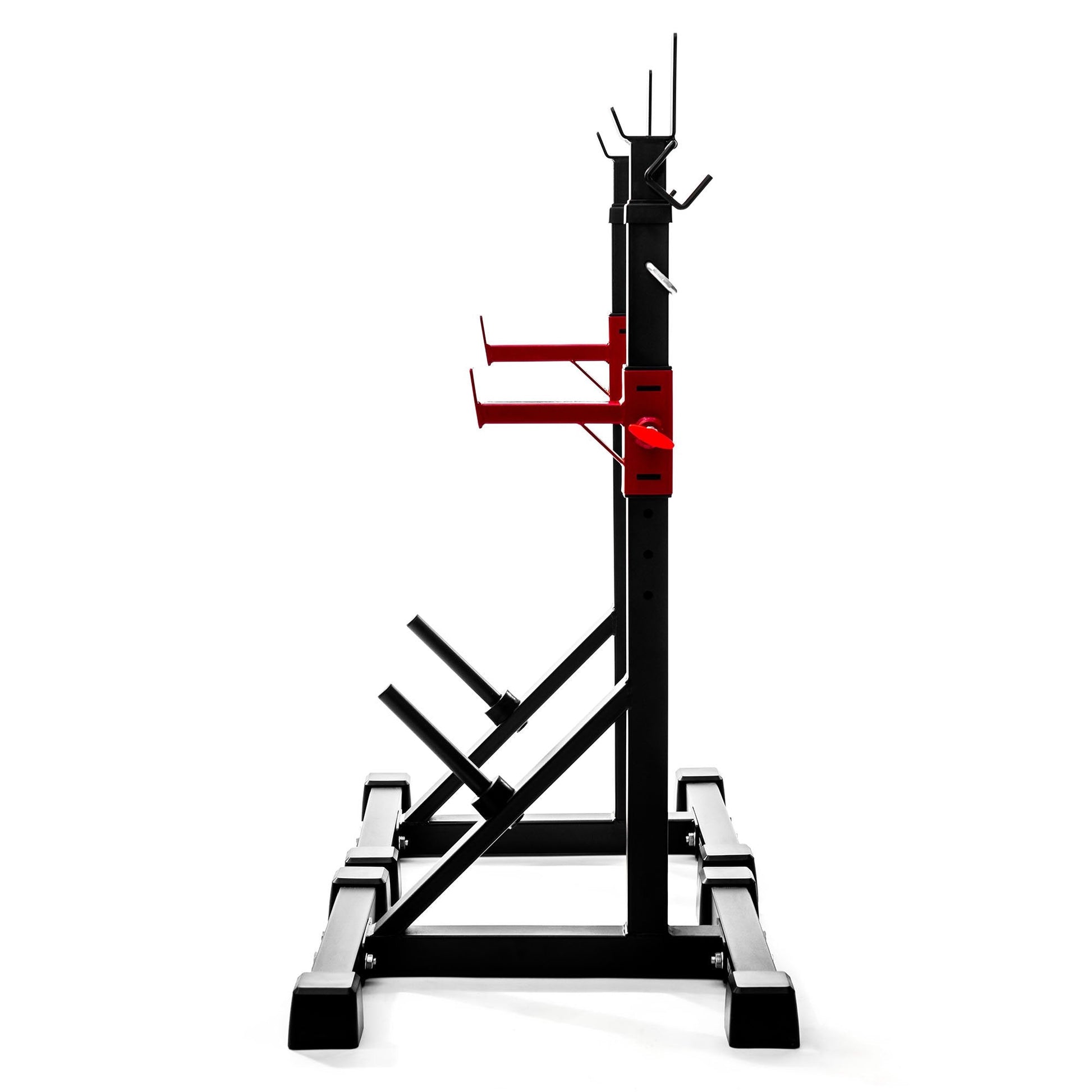 |Viavito ST1000 Adjustable Squat Stands with Barbell Spotter Catchers - Side|