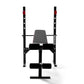 |Viavito SX200 Folding Barbell Weight Bench and 50kg Cast Iron Weight Set - Front|